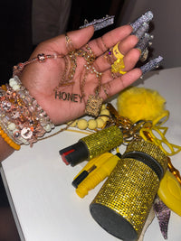 Self defense keychain and jewelry set