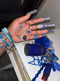 Self defense keychain and jewelry set