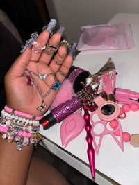 Self defense keychain and jewelry set