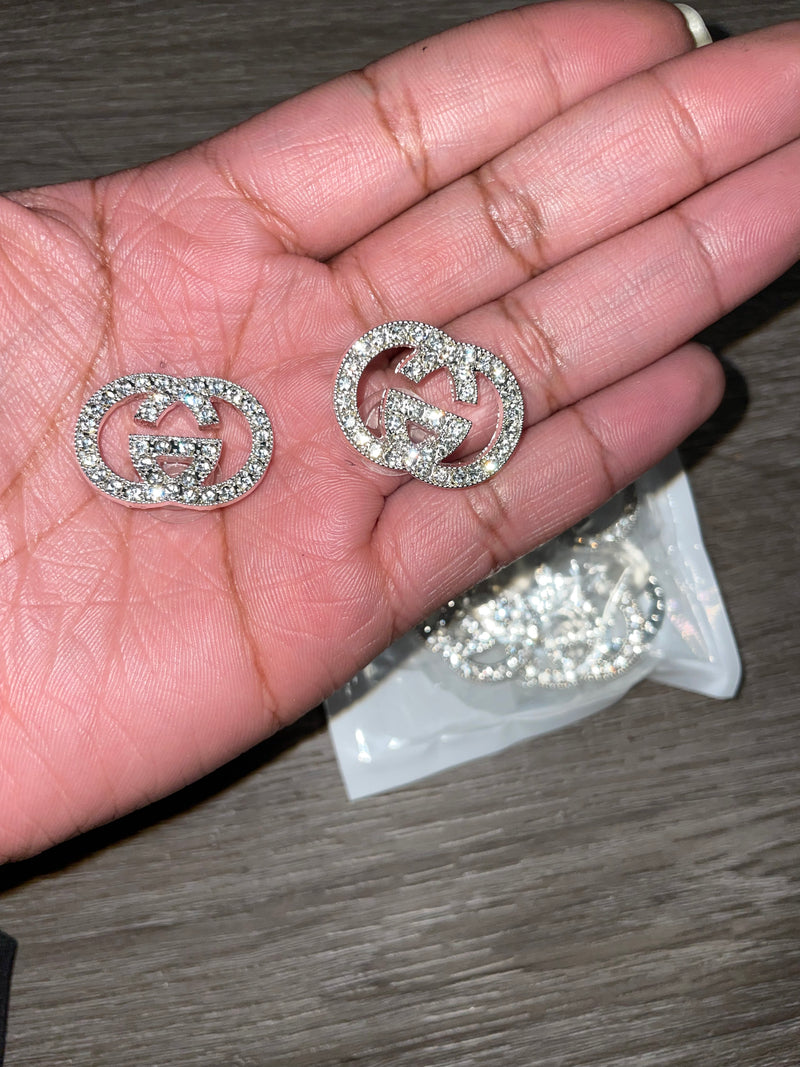 Croc charms with back(silver) – LushKreationz