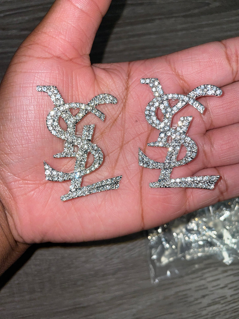 Croc charms with back(silver) – LushKreationz