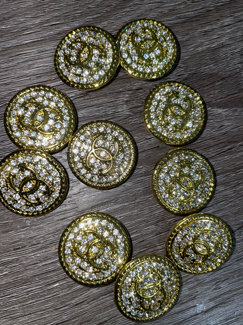 Croc charms with back (gold) – LushKreationz