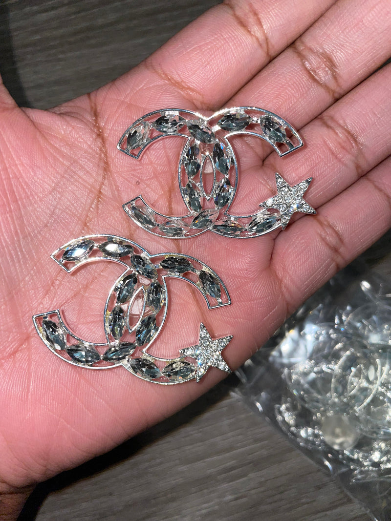 S/M Silver Designer Inspired Croc Charms – Jeweled By Jai